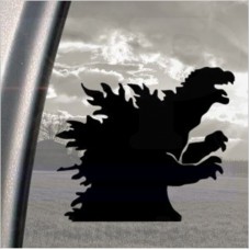 GODZILLA Black Decal SHADOW GOJIRA KAIJU JAPAN Car Sticker